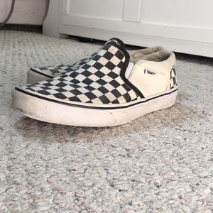 Checkered Slip on Vans
